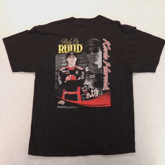 NASCAR Kevin Harvick Graphic Racing T Shirt Mens Size Large L Black - Picture 9 of 10